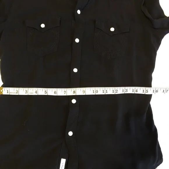 True Religion Black Button Down Shirt - Picture 14 of 15